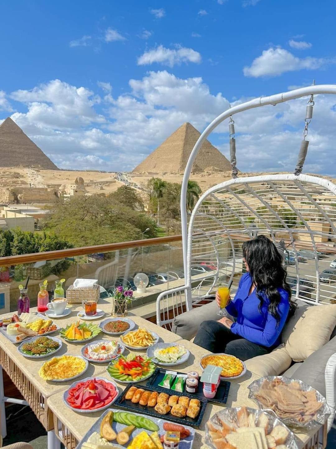 Tree Lounge Pyramids View Inn , Sphinx Giza Kafret el-Gabal Екстериор снимка