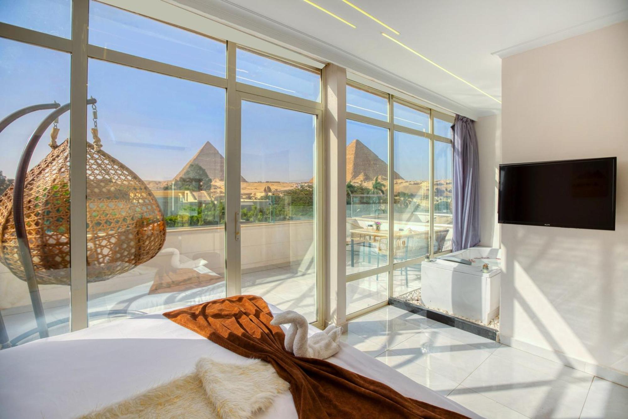 Tree Lounge Pyramids View Inn , Sphinx Giza Kafret el-Gabal Екстериор снимка
