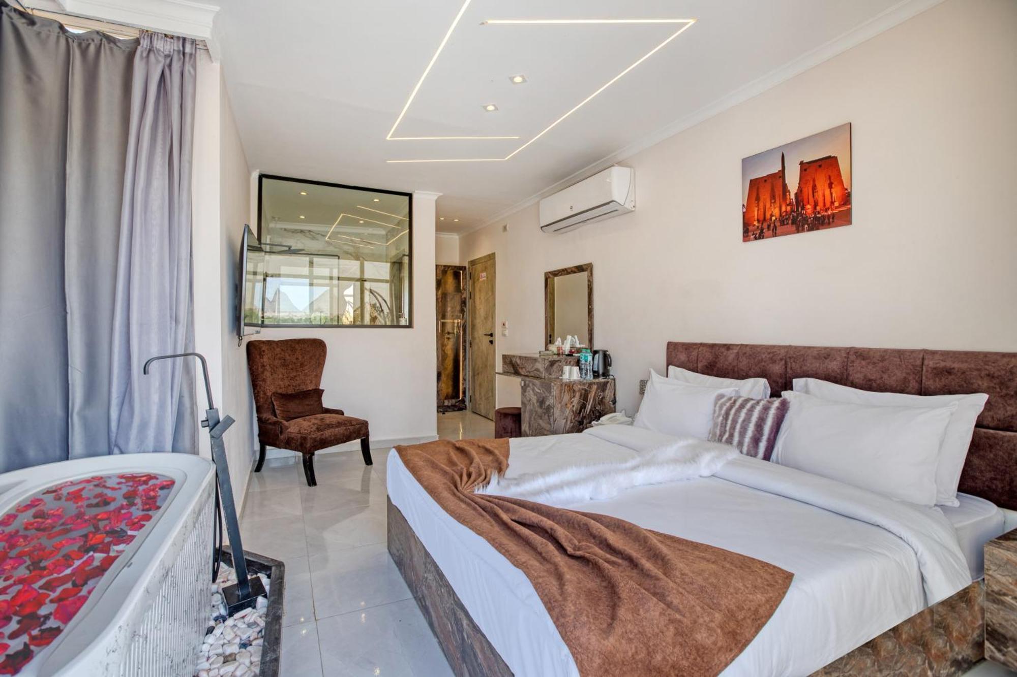 Tree Lounge Pyramids View Inn , Sphinx Giza Kafret el-Gabal Екстериор снимка